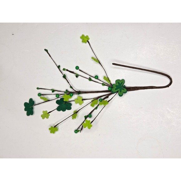 St. Patricks Day Green Clover Pip Berries Floral Pick Stem Spray Branch - Picture 9 of 11